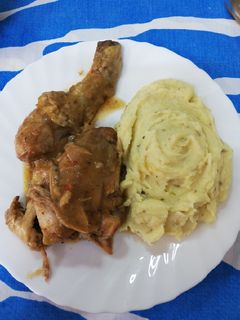 Una foto de Puré patatas con orégano