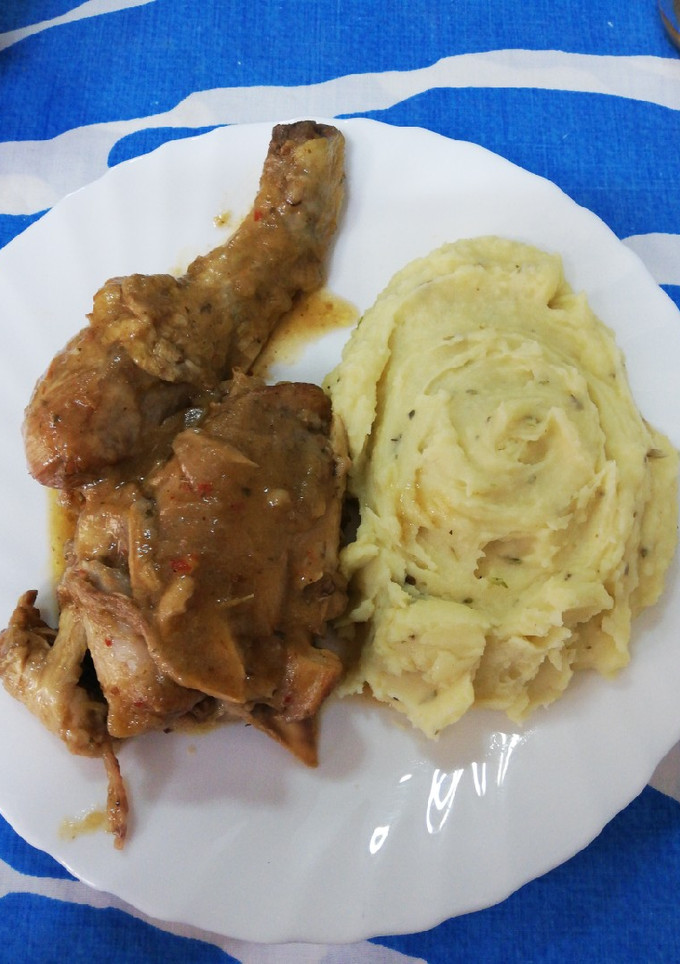 Una foto de Puré patatas con orégano