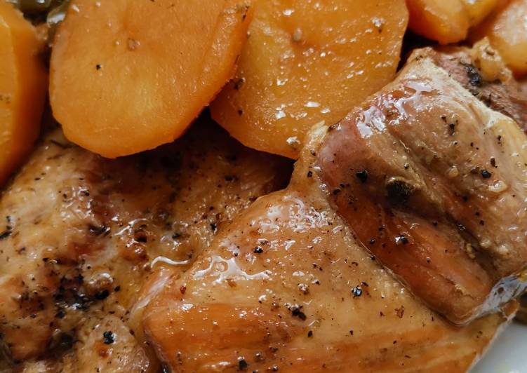 Secreto de cerdo en Crockpot