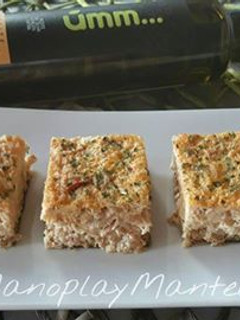 Una foto de Pastel de merluza y atún, sin lactosa, en GME, F y G y tradicional