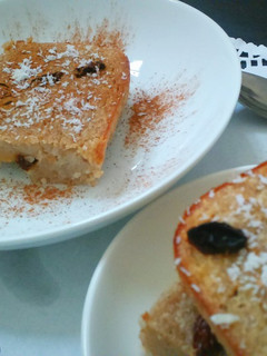 A picture of Rice pudding with leftover rice.