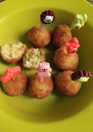 Foto resep Bola Bola Nasi Sayuran Keju (arancini)