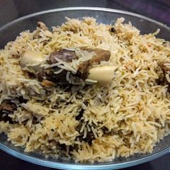 A picture of Mutton Yakhni Pulao.
