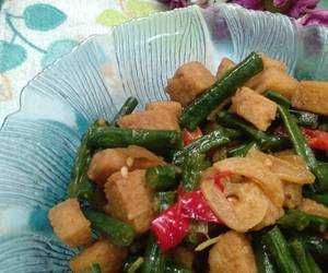 Fresh, Memasak Oseng Tempe Gembus dan Kacang Panjang Enak Sederhana