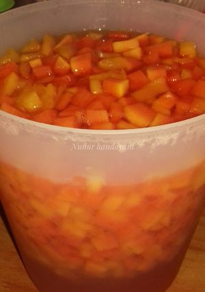 Foto resep ES Buah PEPAYA vs NANAS #BikinRamadhanberkesan
