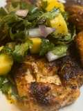 Chipotle chicken/ mango salsa