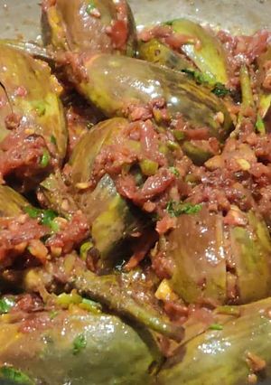 A picture of Stuffed brinjal (without sourness).