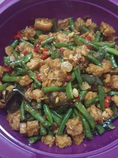 Foto resep Tumis tempe tahu kacang panjang