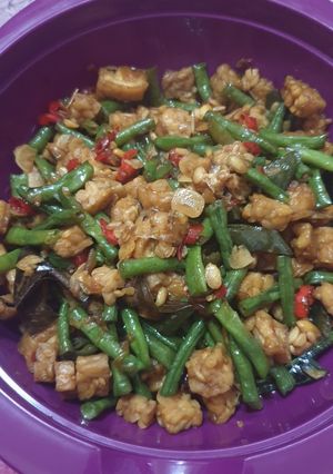 Foto resep Tumis tempe tahu kacang panjang
