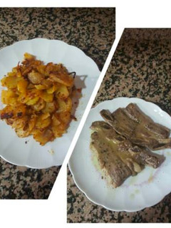 Una foto de Patatas al horno con Sobrasada y churrasco a la cerveza