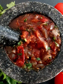 Una foto de Salsa asada