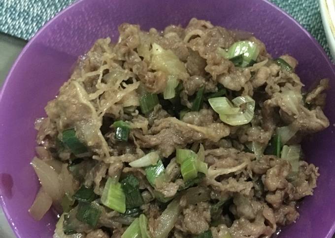 Daging yoshinoya ala-ala