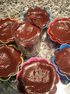 Una foto de Tarta de queso con chocolate CHEESECAKE en Airfryer o Microondas