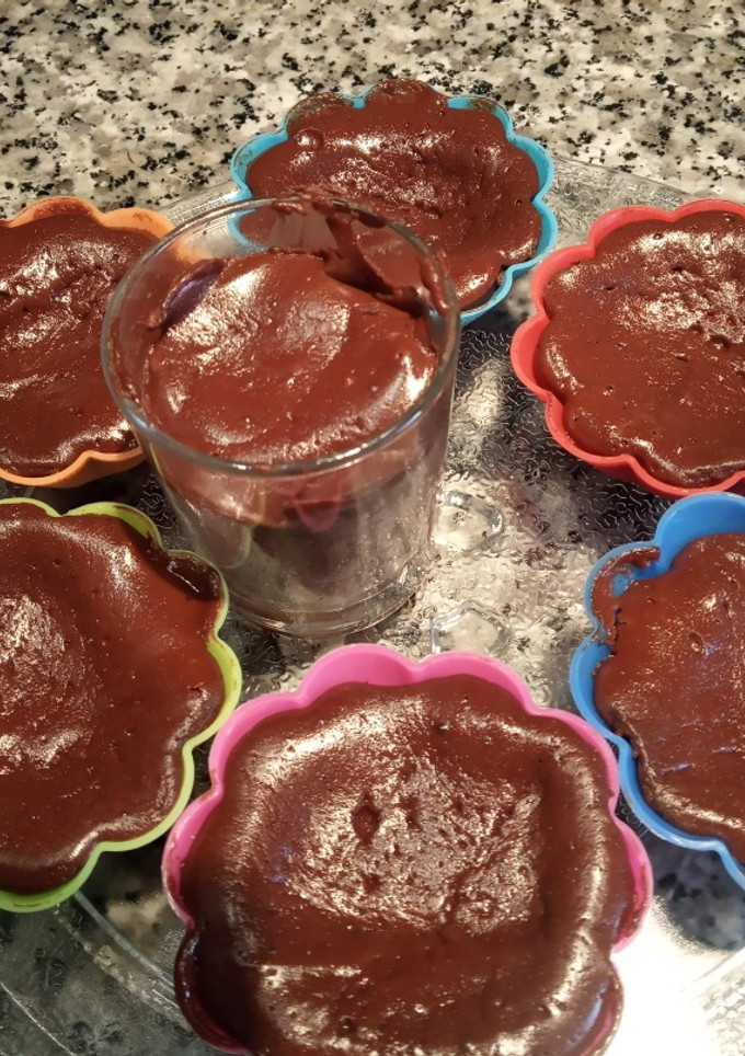 Una foto de Tarta de queso con chocolate CHEESECAKE en Airfryer o Microondas
