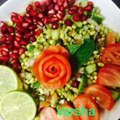A picture of Sprouts moong chat.