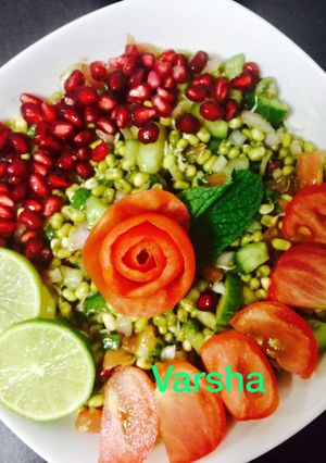 A picture of Sprouts moong chat.