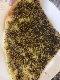 صورة لوصفة منقوشة زعتر 😋🤞🍃