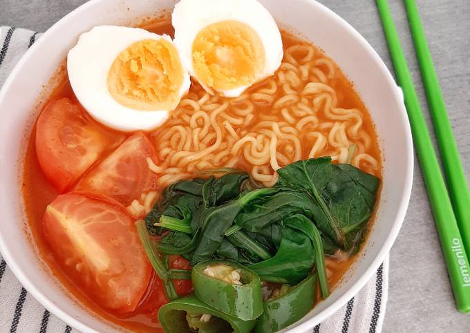 Resep Mie Rebus Tomat Pedas Resep Mie Rebus Tomat Pedas