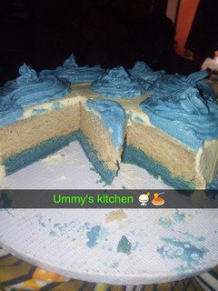 A picture of Buttercream icing for Birthday Cake.
