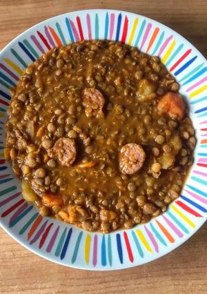 Una foto de Lentejas con chorizo