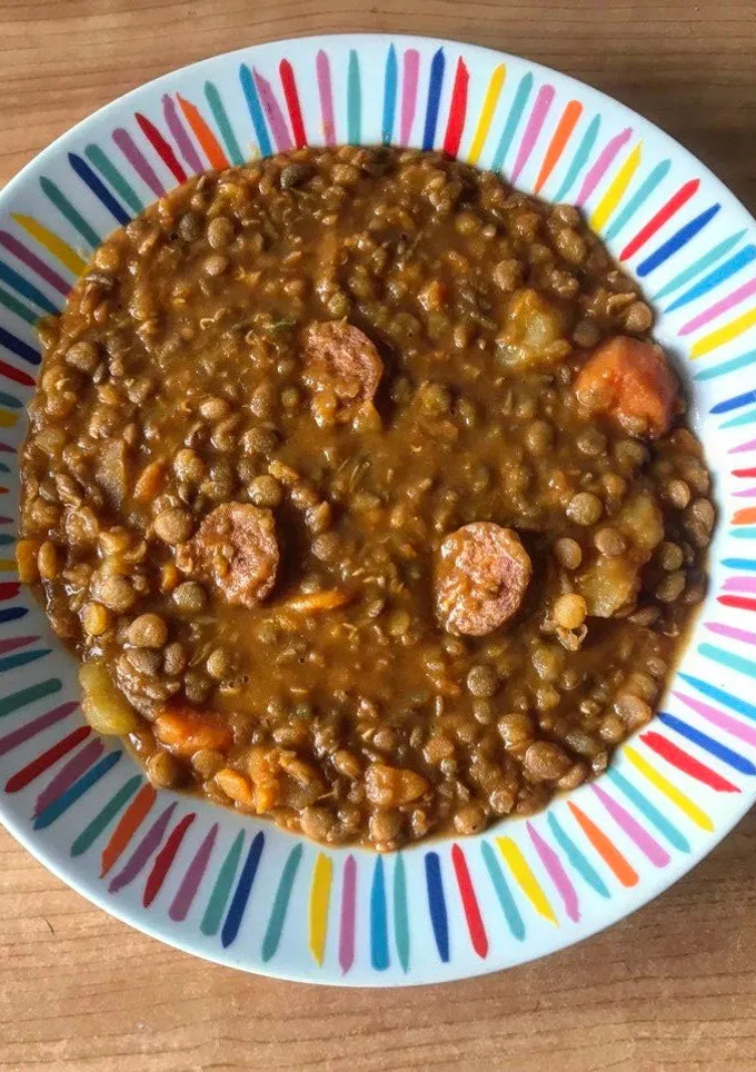 Una foto de Lentejas con chorizo