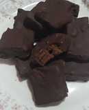 Bocaditos De Brownie Con Baño De Chocolate En Su Día