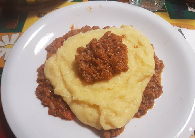 La mia polenta al ragù