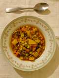 Githeri ya Minji (Pea & green maize succotash)