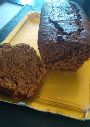 Una foto de Budín de banana y chocolate