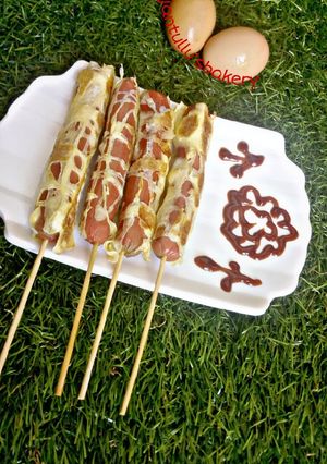 A picture of Stick egg net sausage.