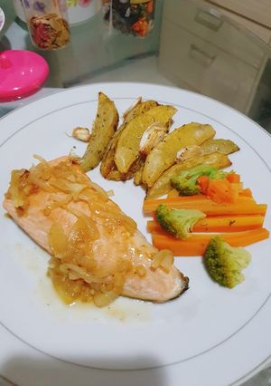 Foto resep 17. Pan Seared Salmon (Perfect Salmon Steak)