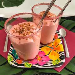 Una foto de Mousse de sandía