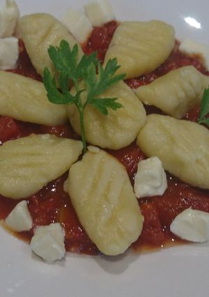 Une photo de Gnocchi sauce tomate