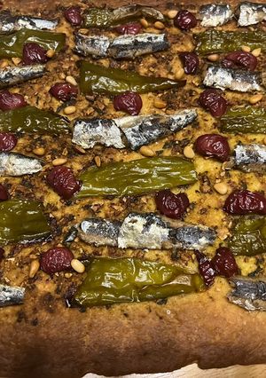Foto principal de Coca de Sardinillas y Cerezas con Salsa de Albahaca!!!!!