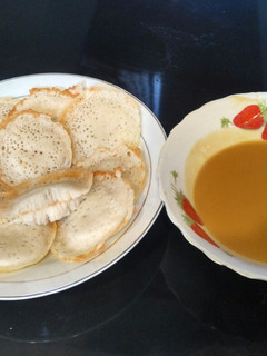 Foto resep Serabi kuah Durian
