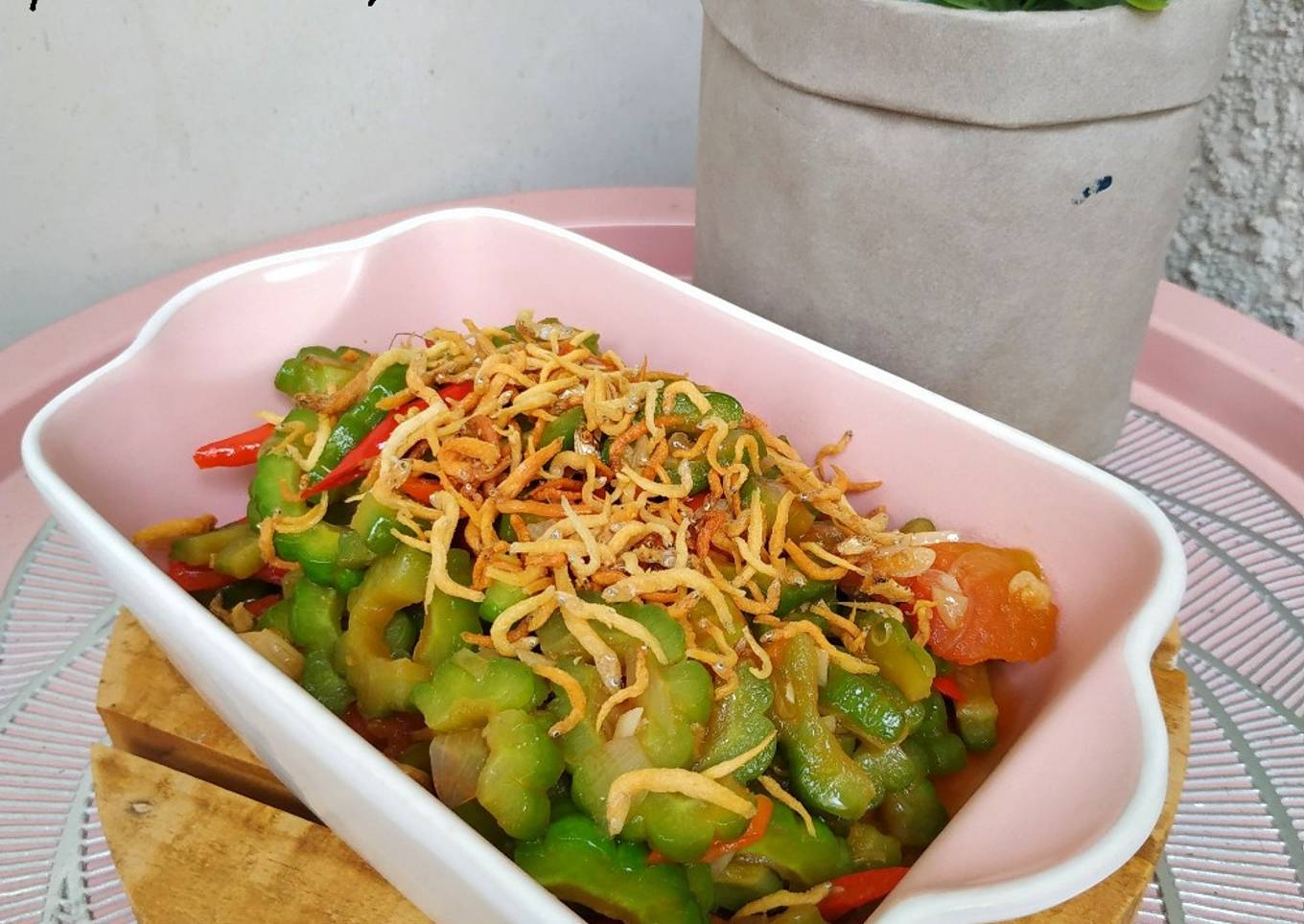 Tumis Pare Ikan Teri
