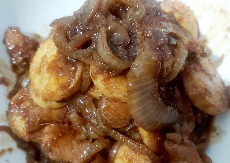 Chiken teriyaki with tofu