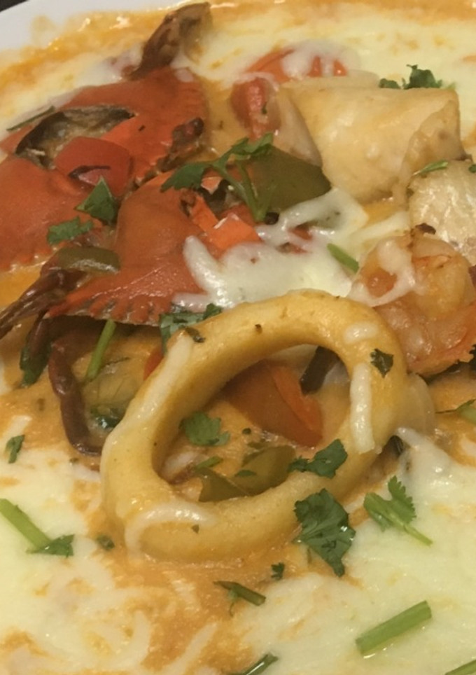 Una foto de Cazuela de mariscos