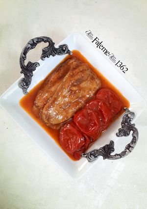 A picture of Persian Eggplant and Tomato (Gojeh Bademjan).