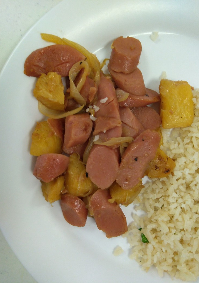 Una foto de Salchichas hawaianas