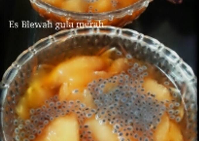 Cara Mudah Membuat Es Blewah Gula Merah Anti Gagal ...