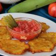 Patacones con Salsa de Tomate Picantona para Dipear