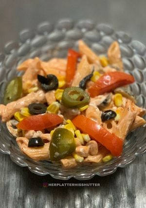 A picture of Penne Pasta Salad.