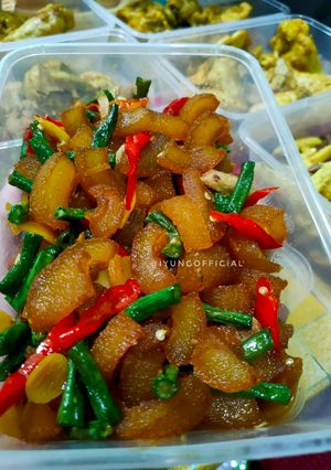 Foto resep Oseng kikil kacang panjang