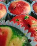 Cupcakes tricolores