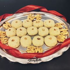 Wheat -Walnuts Nankhatai A picture of Wheat -Walnuts Nankhatai.