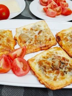 Una foto de Sandwiches sin pan doraditos y crujientes 😳