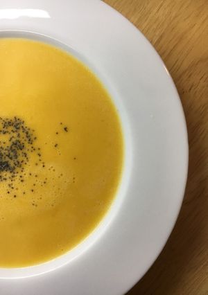 Una foto de Sopa crema de calabaza