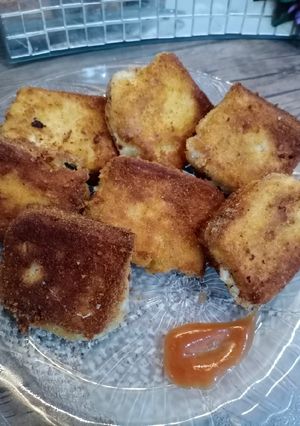 A picture of Cheesy bread pakora.