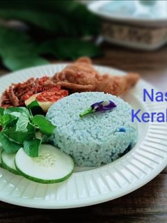 Foto resep Nasi Kerabu (Bunga Telang)